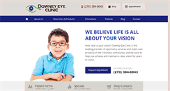 Desktop Screenshot of downeyeyeclinic.com