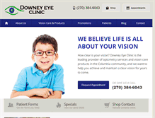 Tablet Screenshot of downeyeyeclinic.com